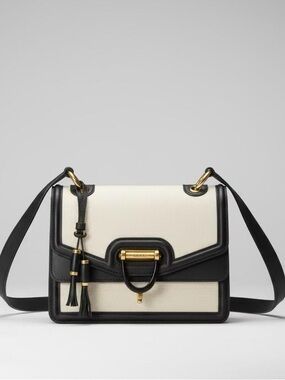 Gucci Derby Messenger Bag Black and Cream